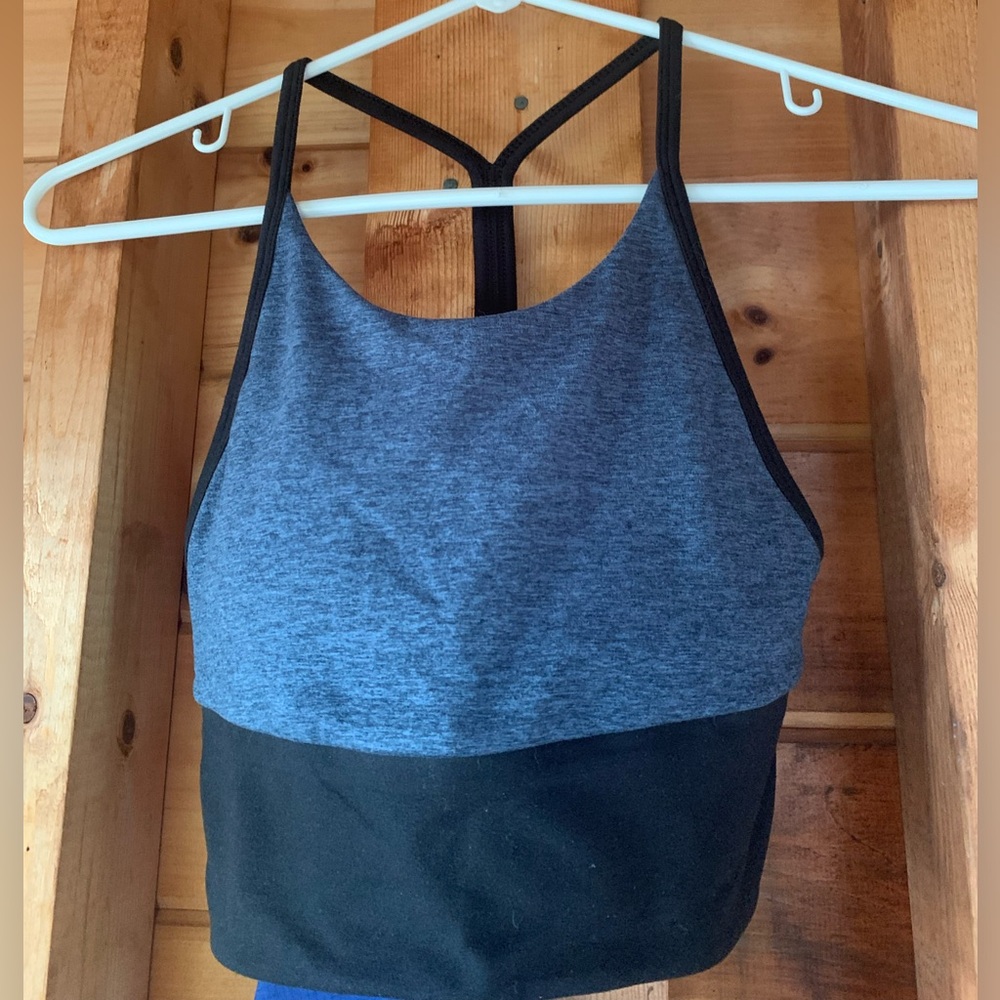 CARVE Designs Longline Sports Bra Size XS Blue Black